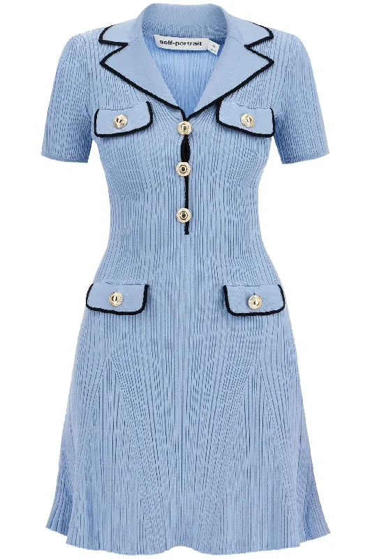 Ribbed Knit Mini Dress With Eight Cozy Sweater Mini Dress