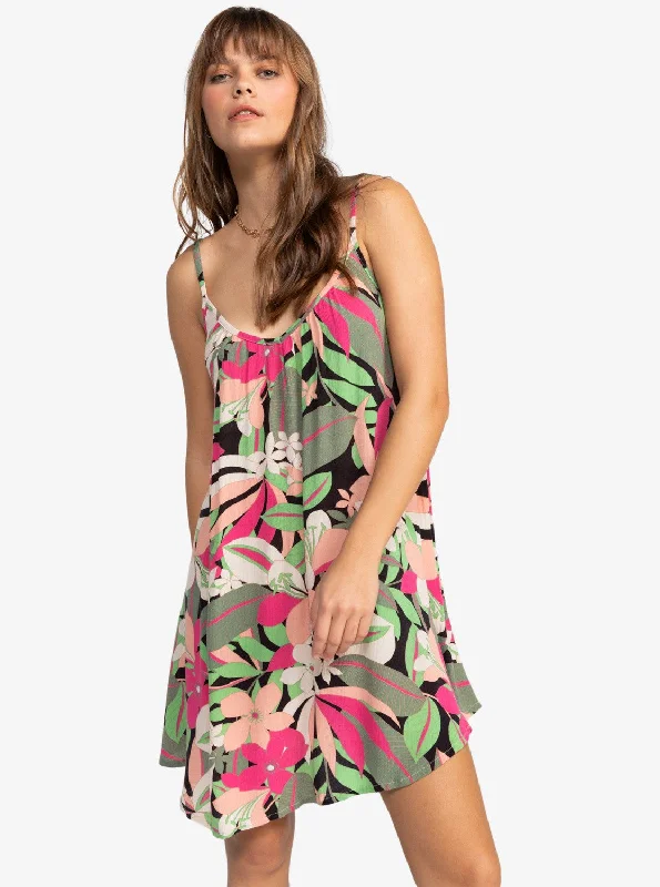 Roxy Women's Dresses Beach Mini Dress for Women Chic Mini Dress with V-Neck