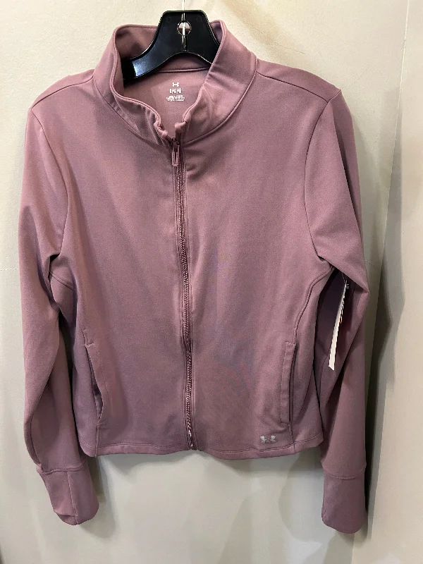 Athletic Jacket By Under Armour In Purple, Size: L Insulated Jacket Fitted Jacket Loose Jacket