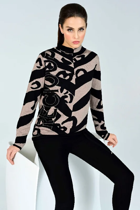 Icona "Precious" Sweater with Diamante detail and drawstring waist. Anti-Pilling Anti-Shrink Durable Icona "Precious" Sweater with Diamante detail and drawstring waist. Anti-Pilling Anti-Shrink Durable