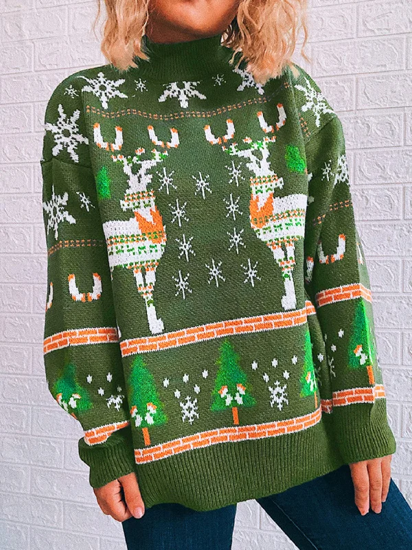 Turtleneck Drop Shoulder Long Sleeve Sweater Fleece Fabric Down Fabric Feather Fabric Turtleneck Drop Shoulder Long Sleeve Sweater Fleece Fabric Down Fabric Feather Fabric