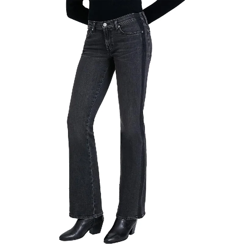 7 For All Mankind Womens Low-Rise Whisker Wash Bootcut Jeans Trendy Flared Leg Jeans 7 For All Mankind Womens Low-Rise Whisker Wash Bootcut Jeans Trendy Flared Leg Jeans