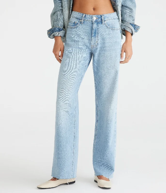Aeropostale High-Rise Wide Leg Jean Comfortable Dark Wash Jeans