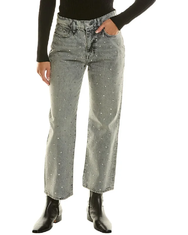 FRAME Denim Le Jane Crop High-Rise Subculture Straight Jean Stylish Tapered Fit Jeans