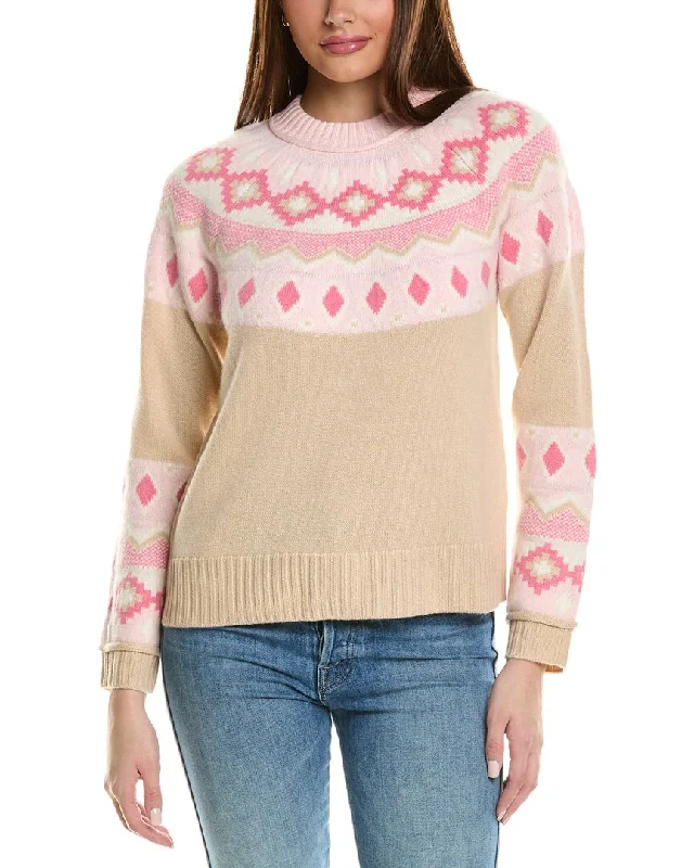 Hannah Rose Fairisle Wool, Angora & Cashmere-Blend Sweater Wool Sweater Cotton Sweater Cashmere Sweater