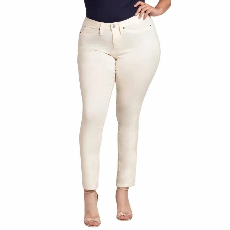 Hyperstretch Skinny Jeans - Plus In Milkshake Comfortable Flare Leg Jeans