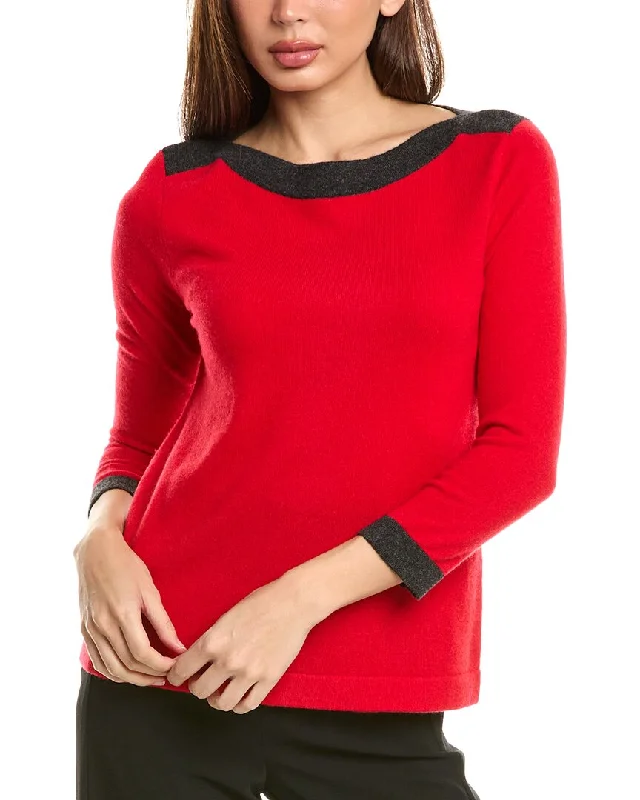 InCashmere Boatneck Cashmere Sweater Thin Thick Dense