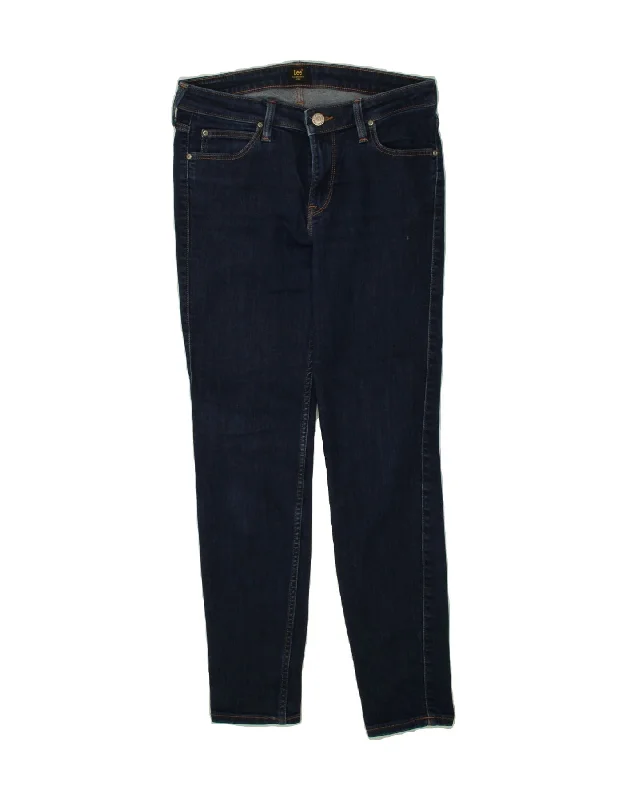 LEE Womens Scarlett Skinny Jeans W30 L31  Navy Blue Cotton Trendy Acid Wash Skinny Jeans