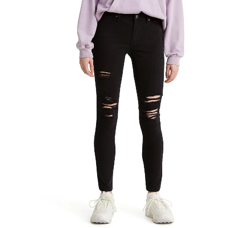 Levi Strauss & Co. Womens 711 Mid-Rise Distressed Skinny Jeans Trendy Bootcut High-Waisted Jeans Levi Strauss & Co. Womens 711 Mid-Rise Distressed Skinny Jeans Trendy Bootcut High-Waisted Jeans