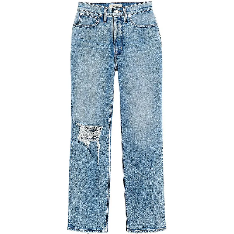 Madewell Womens The Perfect Vintage High Rise Ripped Straight Leg Jeans Cozy Relaxed Fit Jeans Madewell Womens The Perfect Vintage High Rise Ripped Straight Leg Jeans Cozy Relaxed Fit Jeans