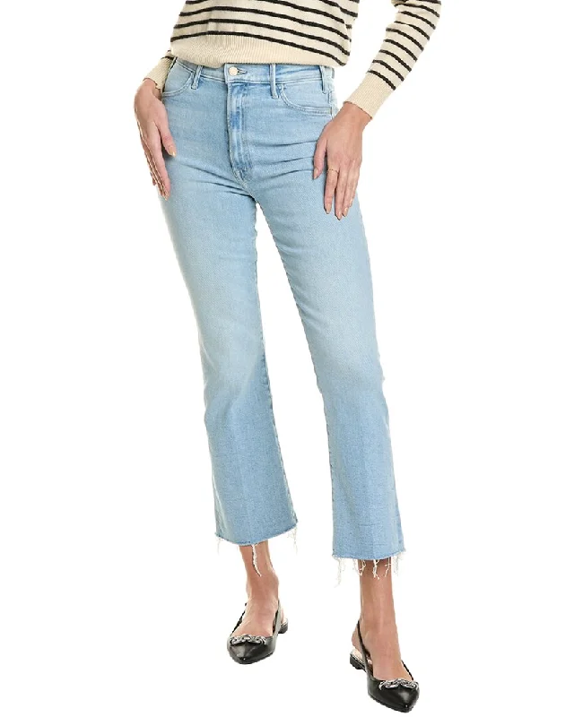MOTHER The Hustler Lost Art Ankle Fray Jean Chic Vintage-Inspired Denim Jeans