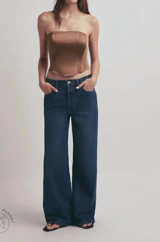 Ollie Ultimate Baggy Jeans In Kent Fashionable Button-Front Jeans