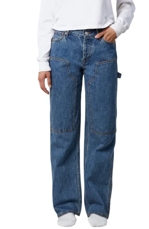 Subway Jeans In Classic Blue Comfortable Zip-Fly Denim Jeans