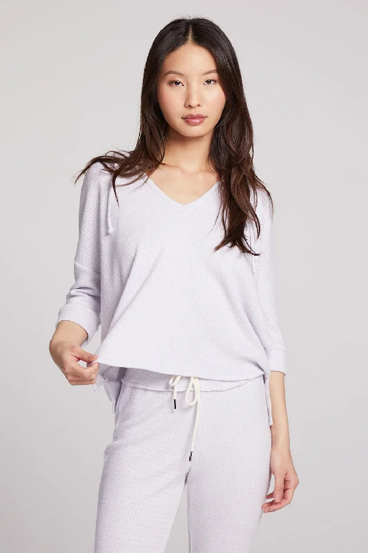 3/4 Sleeve Split Side Light Heather Grey Dolman Hoodie Hoodie with Hood Adjustable Protection 3/4 Sleeve Split Side Light Heather Grey Dolman Hoodie Hoodie with Hood Adjustable Protection