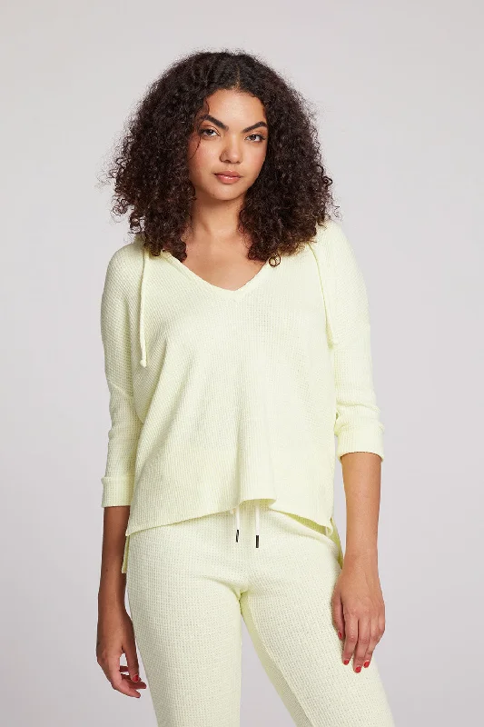 3/4 Sleeve Split Side Panna Cotta Dolman Hoodie Hoodie with Side Slits Relaxed Casual 3/4 Sleeve Split Side Panna Cotta Dolman Hoodie Hoodie with Side Slits Relaxed Casual