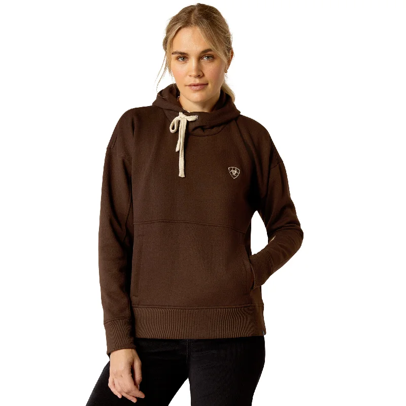 Ariat Ladies Rabere Graphic Dark Brown Hoodie 10052772 Hoodie with Fur Luxurious Winter Ariat Ladies Rabere Graphic Dark Brown Hoodie 10052772 Hoodie with Fur Luxurious Winter