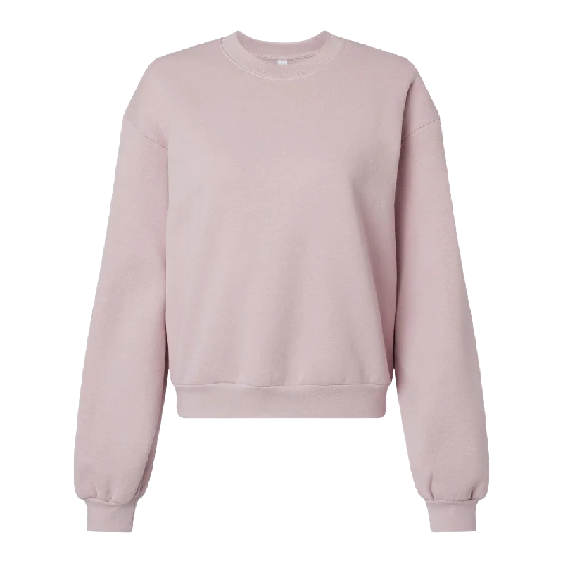 B2489 Ladies' ReFlex Fleece Crewneck Sweatshirt Hoodie with Hem Embroidery Detailed Premium B2489 Ladies' ReFlex Fleece Crewneck Sweatshirt Hoodie with Hem Embroidery Detailed Premium