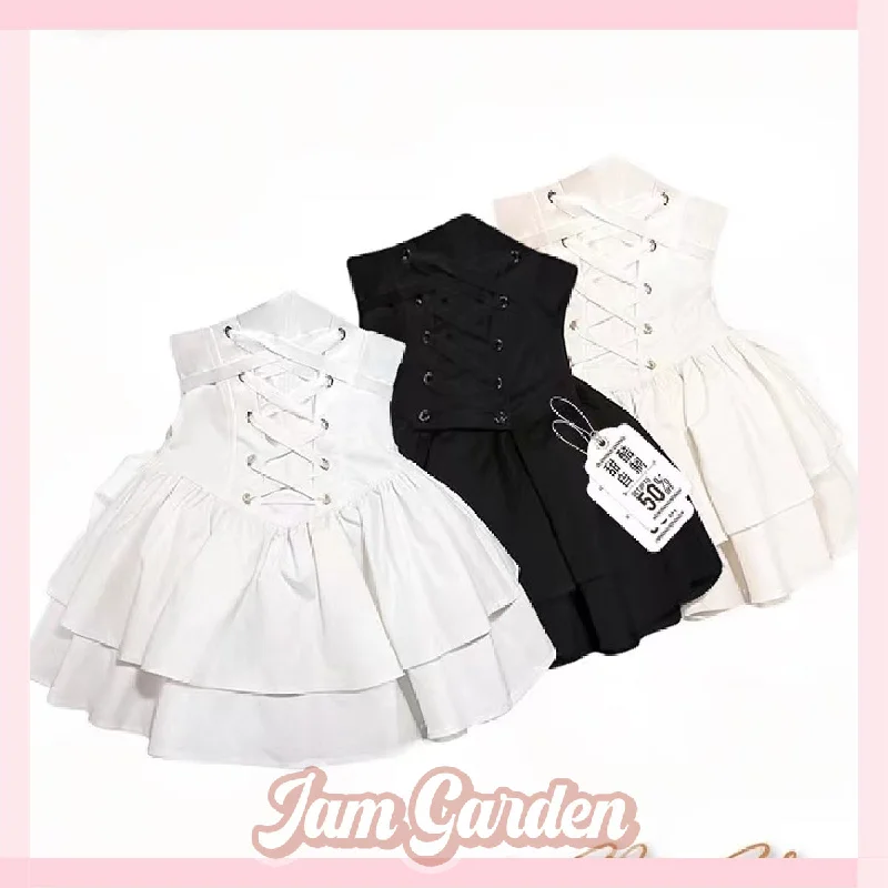 Summer whispers white skirt for women leather skirt modern