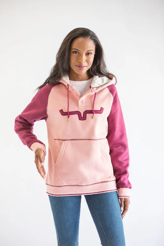 Kimes Ranch Womens Amigo Rose Cotton blend Hoodie Hoodie with Bell Sleeves Flared Feminine Kimes Ranch Womens Amigo Rose Cotton blend Hoodie Hoodie with Bell Sleeves Flared Feminine