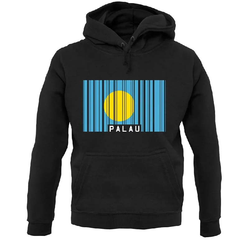Palau Barcode Style Flag Unisex Hoodie Hoodie with Contrast Stitching Detailed Premium Palau Barcode Style Flag Unisex Hoodie Hoodie with Contrast Stitching Detailed Premium