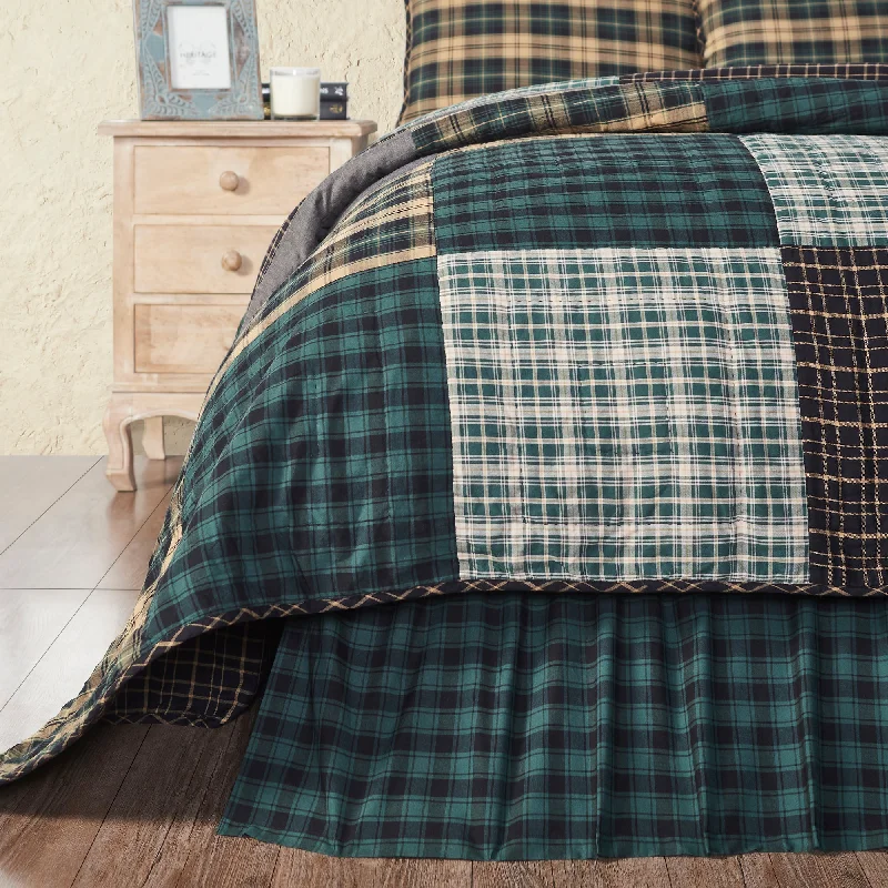Pine Grove Queen Bed Skirt 60x80x16 VHC Brands wrap skirt elegant