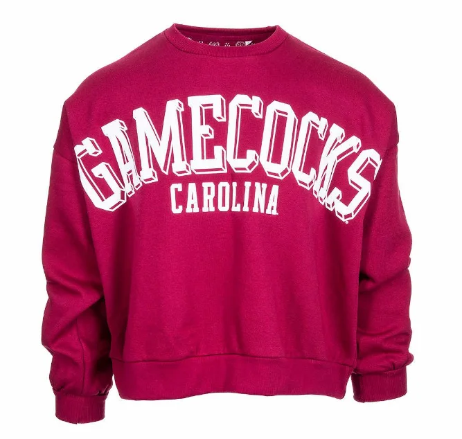 University of South Carolina Janice Crew Sweatshirt Hoodie with Pattern Geometric Abstract University of South Carolina Janice Crew Sweatshirt Hoodie with Pattern Geometric Abstract