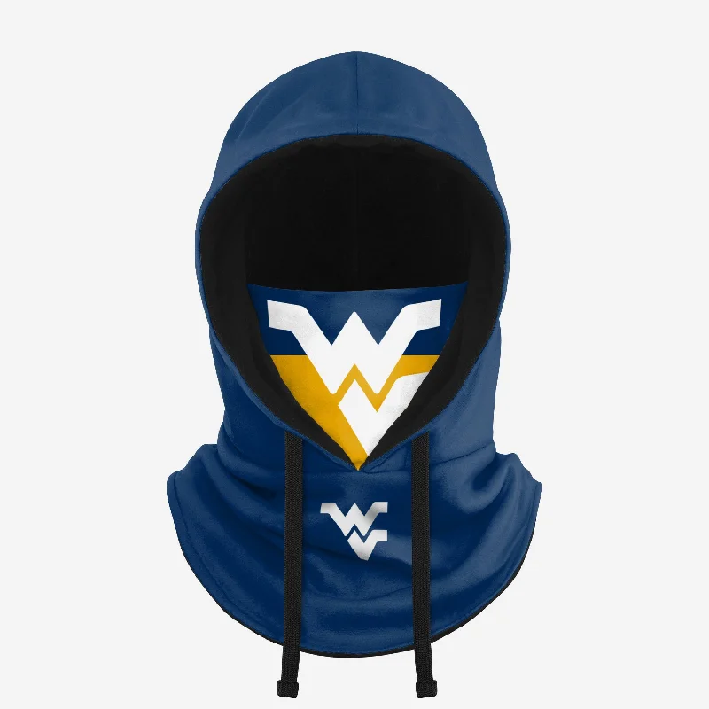 West Virginia Mountaineers Drawstring Hooded Gaiter Hoodie Sweatshirt Pullover