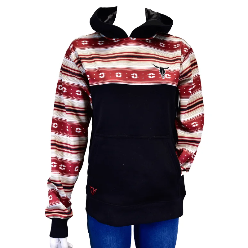 Womens Cowgirl Hardware Chevron Striped Skull Black Fleece Hoody Hoodie with Neon Bright Vibrant Womens Cowgirl Hardware Chevron Striped Skull Black Fleece Hoody Hoodie with Neon Bright Vibrant